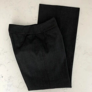 Planet Vtg Hi Waisted Wide Leg Lined Check Pants Pick Stitching Grey + Red Sz 10